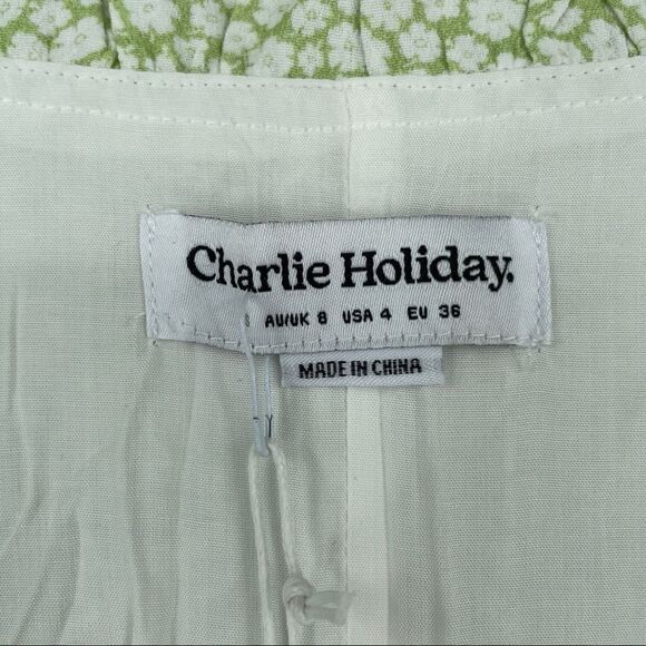 Charlie Holiday Floral Wrap Dress NWT - Picture 8 of 11